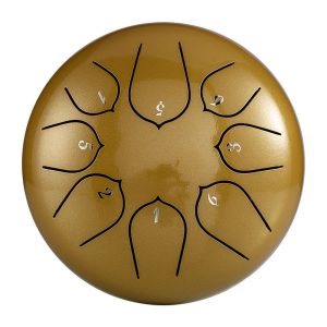 HUASHU Tongue Drum THD8-6 Dark Yellow (15 cm, Carbon Steel)