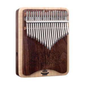 HLURU Kalimba Wah-Wah KZ-21 (21 Keys, Double Layer Of Blackwalnut&Maple)