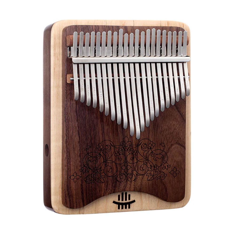 HLURU Kalimba Wah-Wah KZ-21 (21 Keys, Double Layer Of Blackwalnut&Maple)