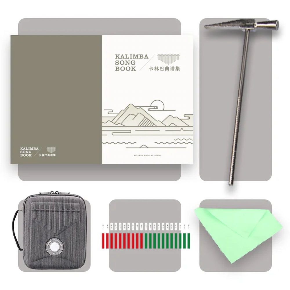 HLURU Kalimba Wah-Wah KZ-21 (21 Keys, Double Layer Of Blackwalnut&Maple) - Image 4