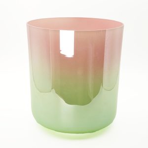 Alchemy Crystal Bowl Candy Green-Pink - D4 (17 cm, 0.6 kg, 3 mm)