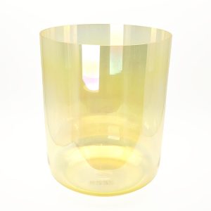 Alchemy Crystal Bowl Aurora Yellow - E3 (20 cm, 0.85 kg, 3 mm)