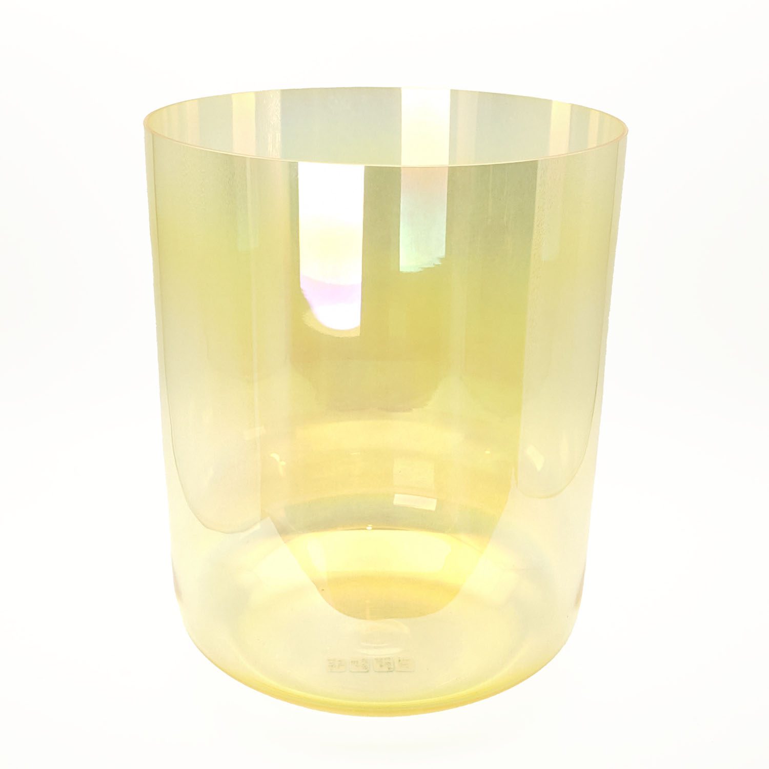 Alchemy Crystal Bowl Aurora Yellow - E3 (20 cm, 0.85 kg, 3 mm)