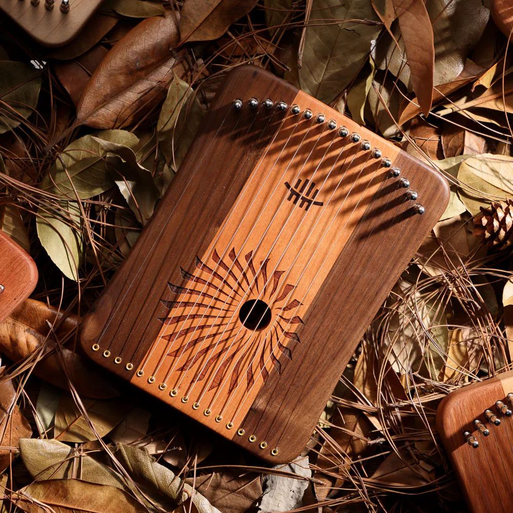HLURU Kalyre (Harpika) KL17-CBW (17 Strings, Cherrywood & Blackwalnut) - Image 2