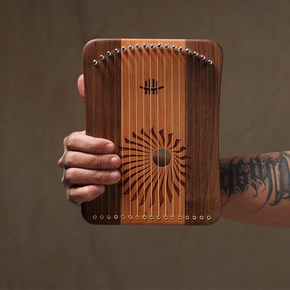 HLURU Kalyre (Harpika) KL17-CBW (17 Strings, Cherrywood & Blackwalnut) - Image 3