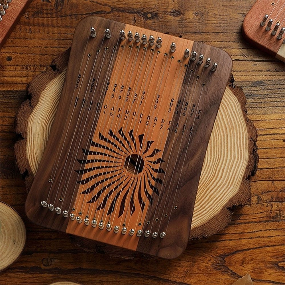 HLURU Kalyre (Harpika) KL31-CBW (31 Strings, Cherrywood & Blackwalnut) - Image 2