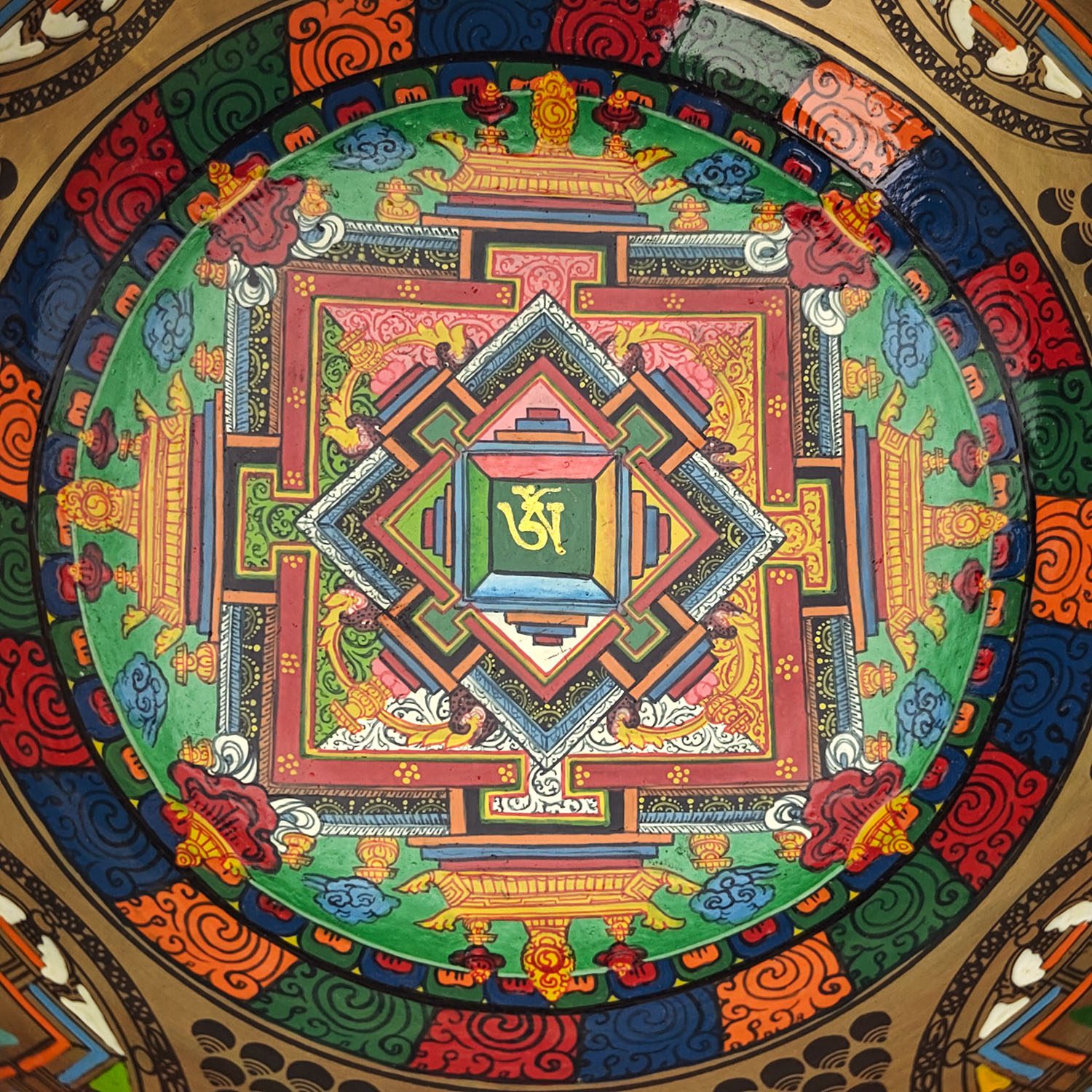 Thangka Mandala Hammered Singing Bowl - A3 (21 cm, 1.5 kg) - Image 3