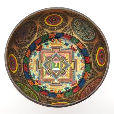 Thangka Mandala Hammered Singing Bowl - A#3 (20 cm, 1.3 kg)