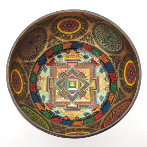 Thangka Mandala Hammered Singing Bowl - A#3 (20 cm, 1.3 kg)