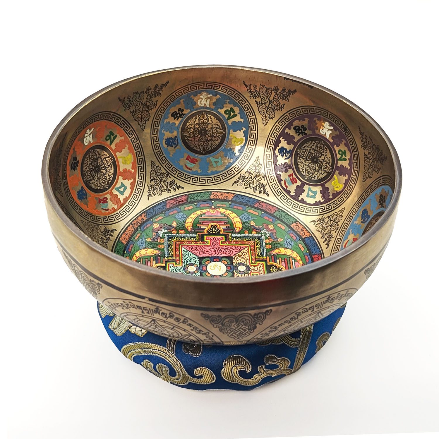 Thangka Mandala Hammered Singing Bowl - A3 (19 cm, 1 kg) - Image 2