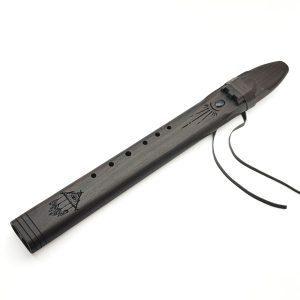 Premium Drone Double Flute Rosewood Amethyst "Dreamcatcher" - Fm (56 cm) (+ case)