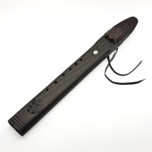 Premium Drone Double Flute Rosewood Moon Stone "Mushroom" - F#m (53 cm) (+ case)
