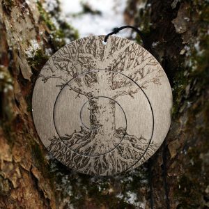 SOUND NEST Pocket Gong "Tree" (8.5 cm, Stainless Steel)