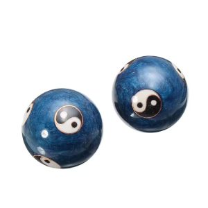 Baoding Chinese Balls Chimes "Yin-Yang - Blue" (Set of 2 pieces) (4.5 cm)