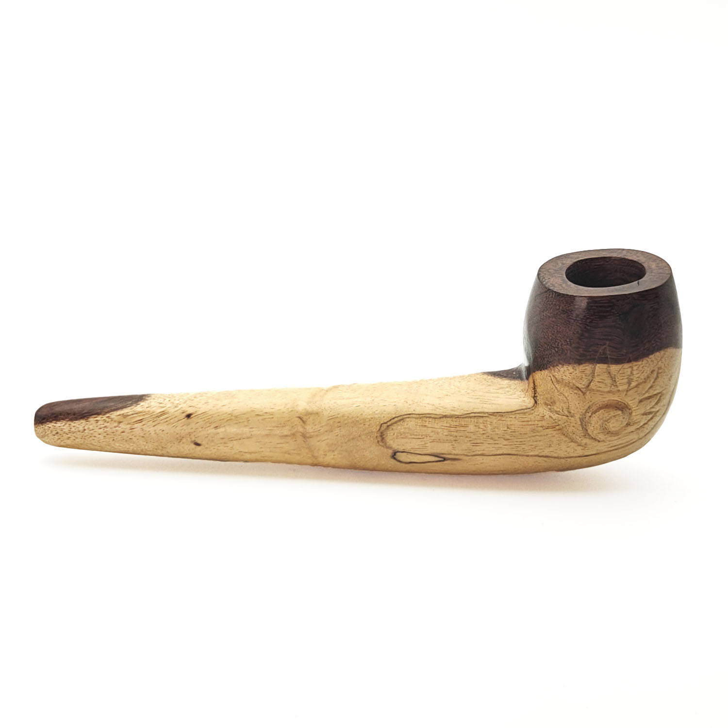 Smoking Pipe Tamarind Wood Simple "Sun" (18 cm)