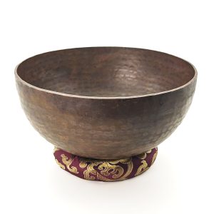 Black Fire Hammered Singing Bowl - B2 (23 cm, 1.4 kg)