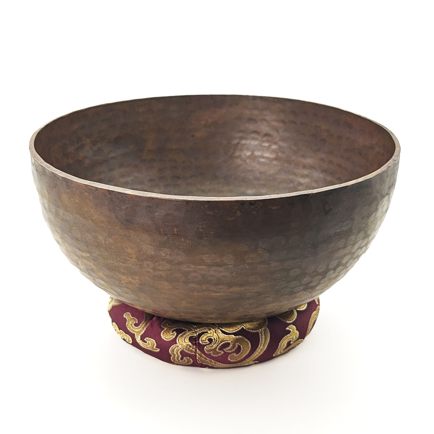 Black Fire Hammered Singing Bowl - B2 (21 cm, 1 kg)
