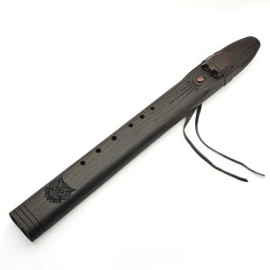 Premium Drone Double Flute Rosewood Tiger Eye "Owl" - Fm (56 cm) (+ case)