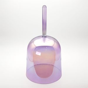 Alchemy Crystal Bowl With Handle Purple Transparent - B3 (19 cm, 0.7 kg)
