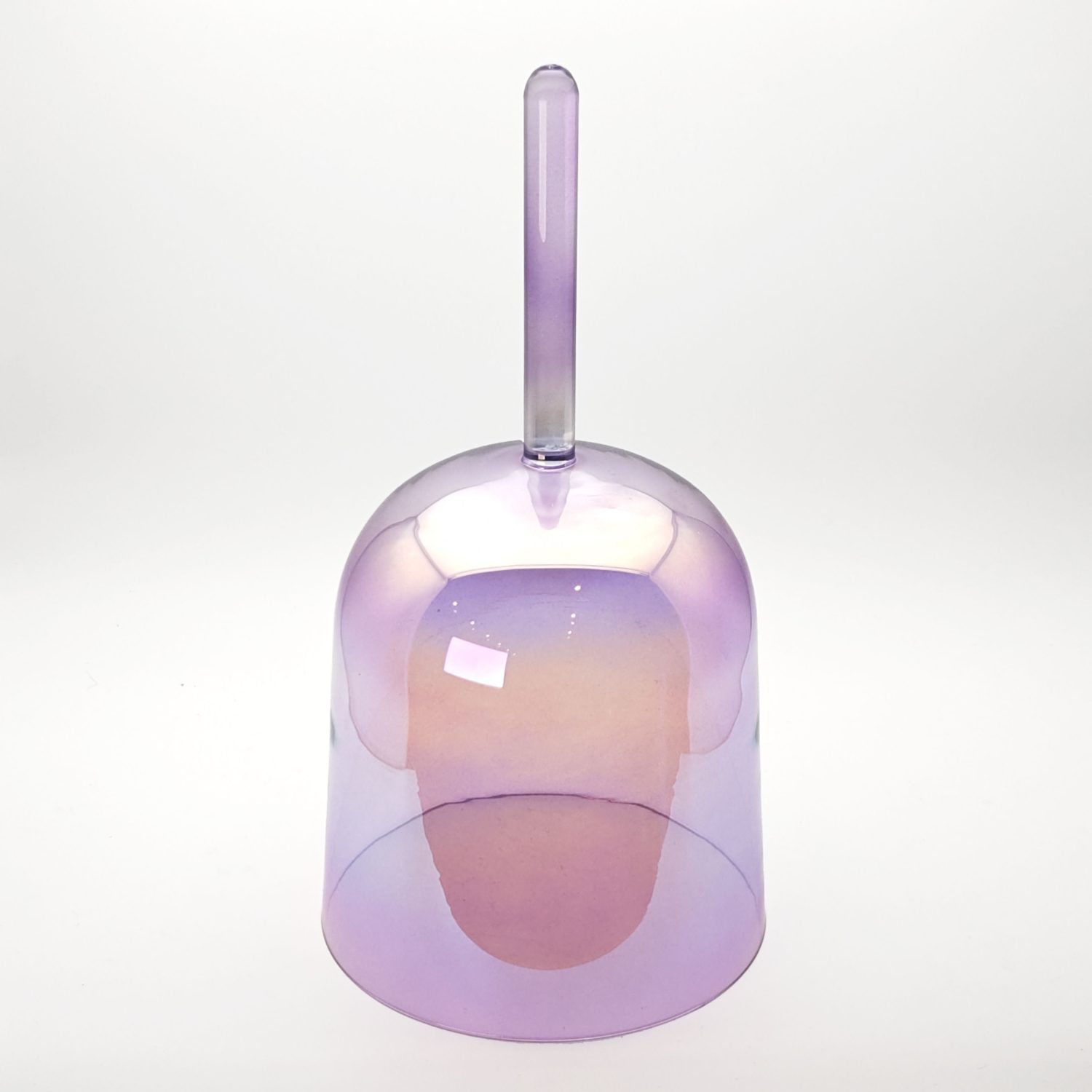 Alchemy Crystal Bowl With Handle Purple Transparent - B3 (19 cm, 0.7 kg)