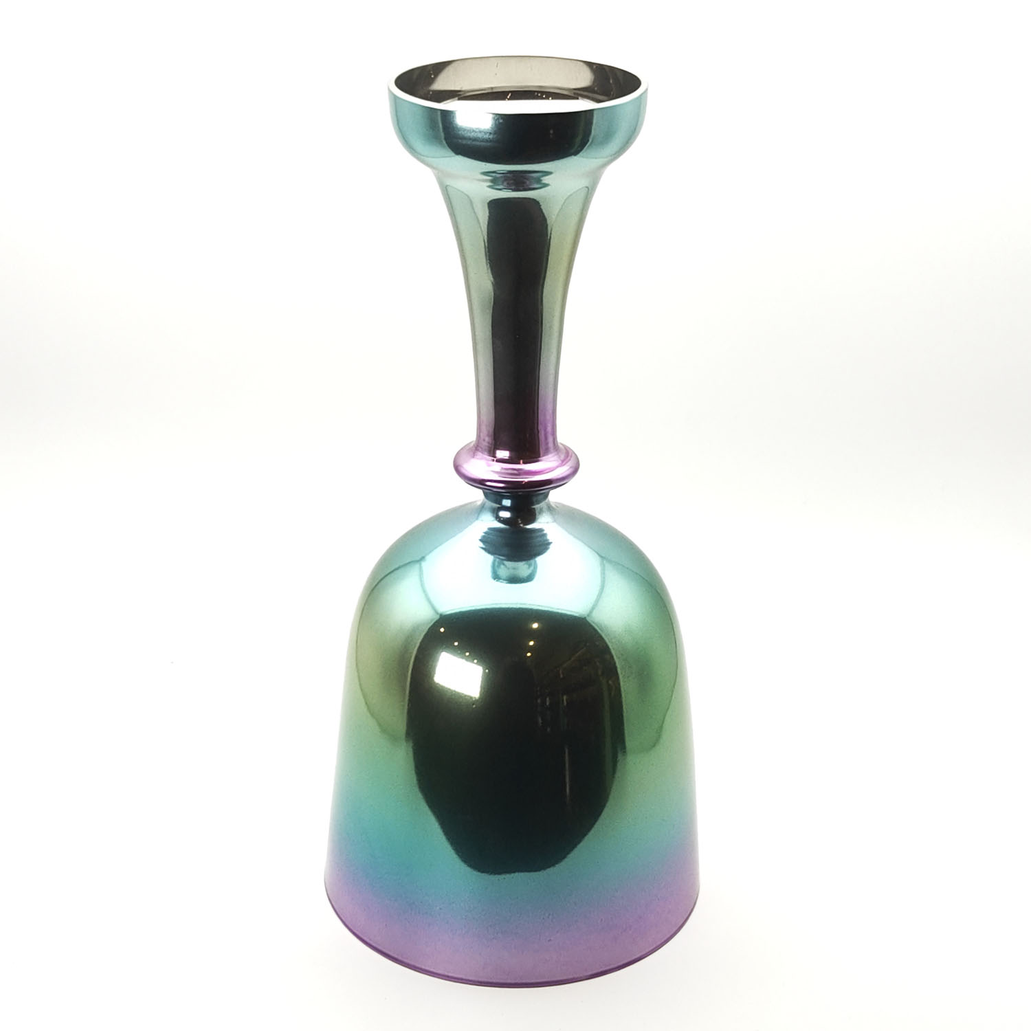 Alchemy Crystal Chalice Grail Titanium Green Purple - F4 (16 cm, 0.5 kg)