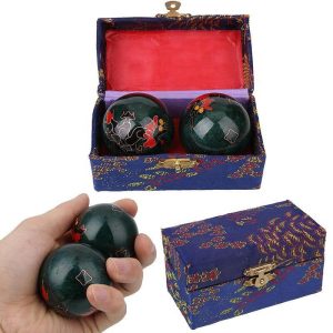 Baoding Chinese Balls Chimes "Dragon - Green" (Set of 2 pieces) (4.5 cm)