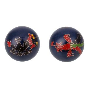 Baoding Chinese Balls Chimes "Dragon - Blue" (Set of 2 pieces) (4.5 cm)