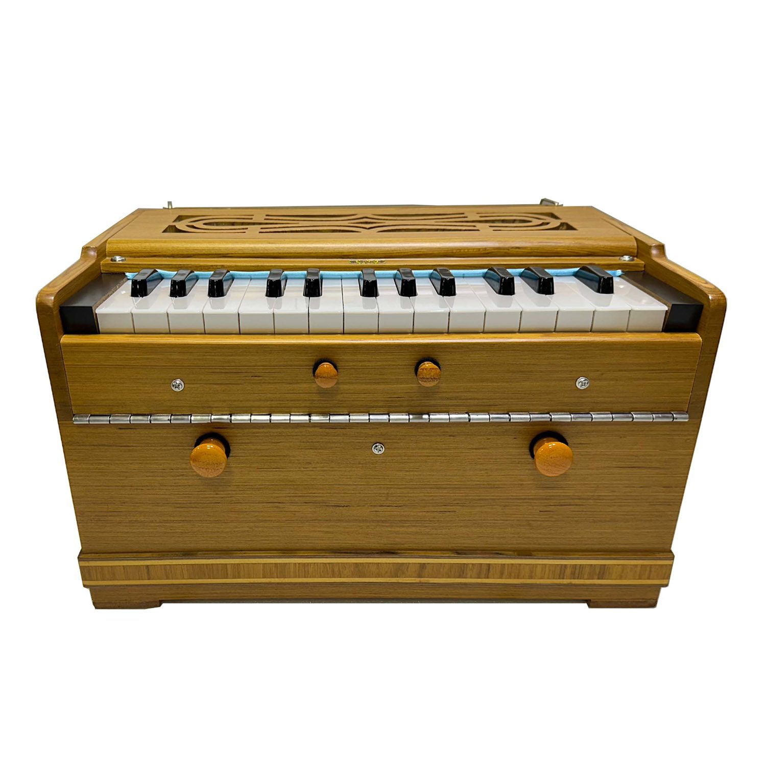 PALOMA Harmonium Portable Double Reeds 27 English Keys Teakwood (+ Case) - Image 5