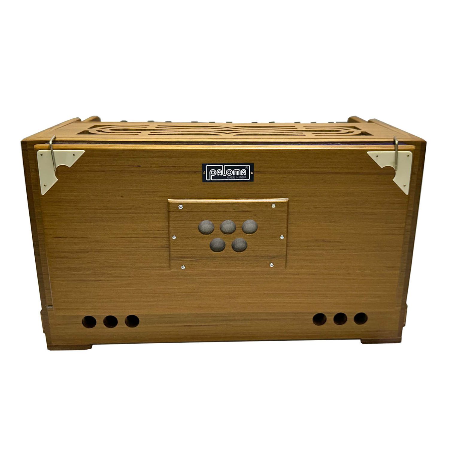 PALOMA Harmonium Portable Double Reeds 27 English Keys Teakwood (+ Case) - Image 4