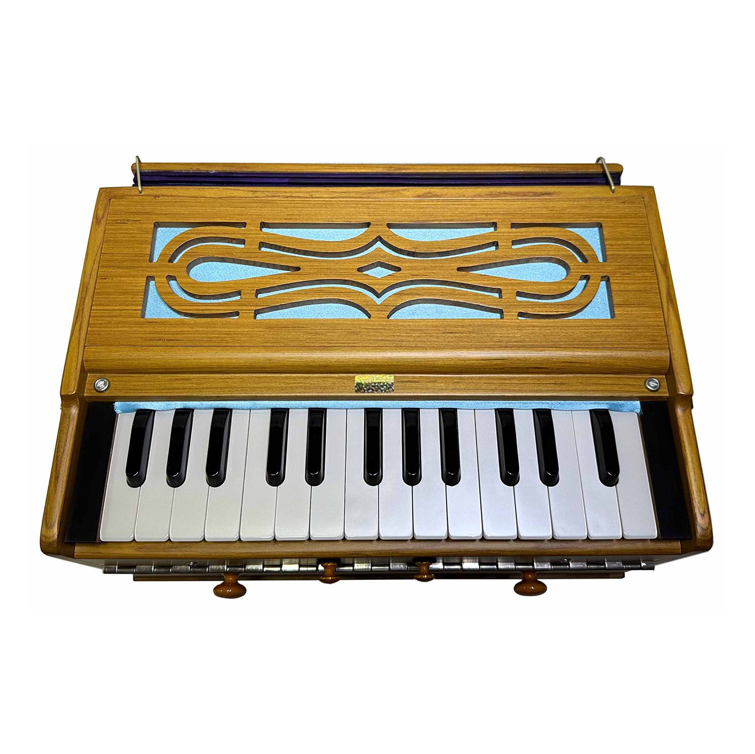 PALOMA Harmonium Portable Double Reeds 27 English Keys Teakwood (+ Case) - Image 2