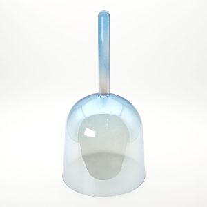 Alchemy Crystal Bowl With Handle Blue Light Transparent - G4 (16 cm, 0.6 kg)