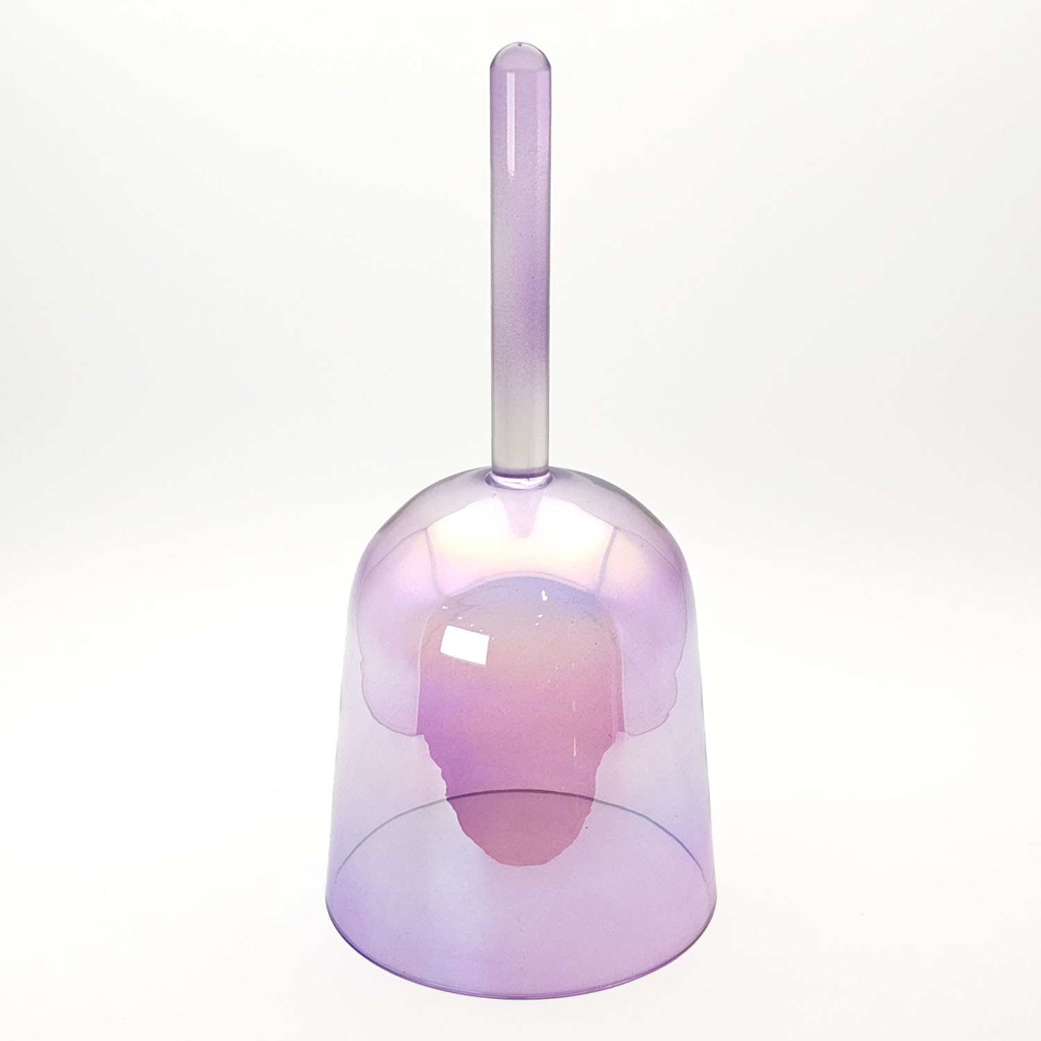 Alchemy Crystal Bowl With Handle Purple Transparent - B4 (15 cm, 0.5 kg)