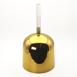 Alchemy Crystal Bowl With Handle Titanium Golden - E4 (17 cm, 0.7 kg)