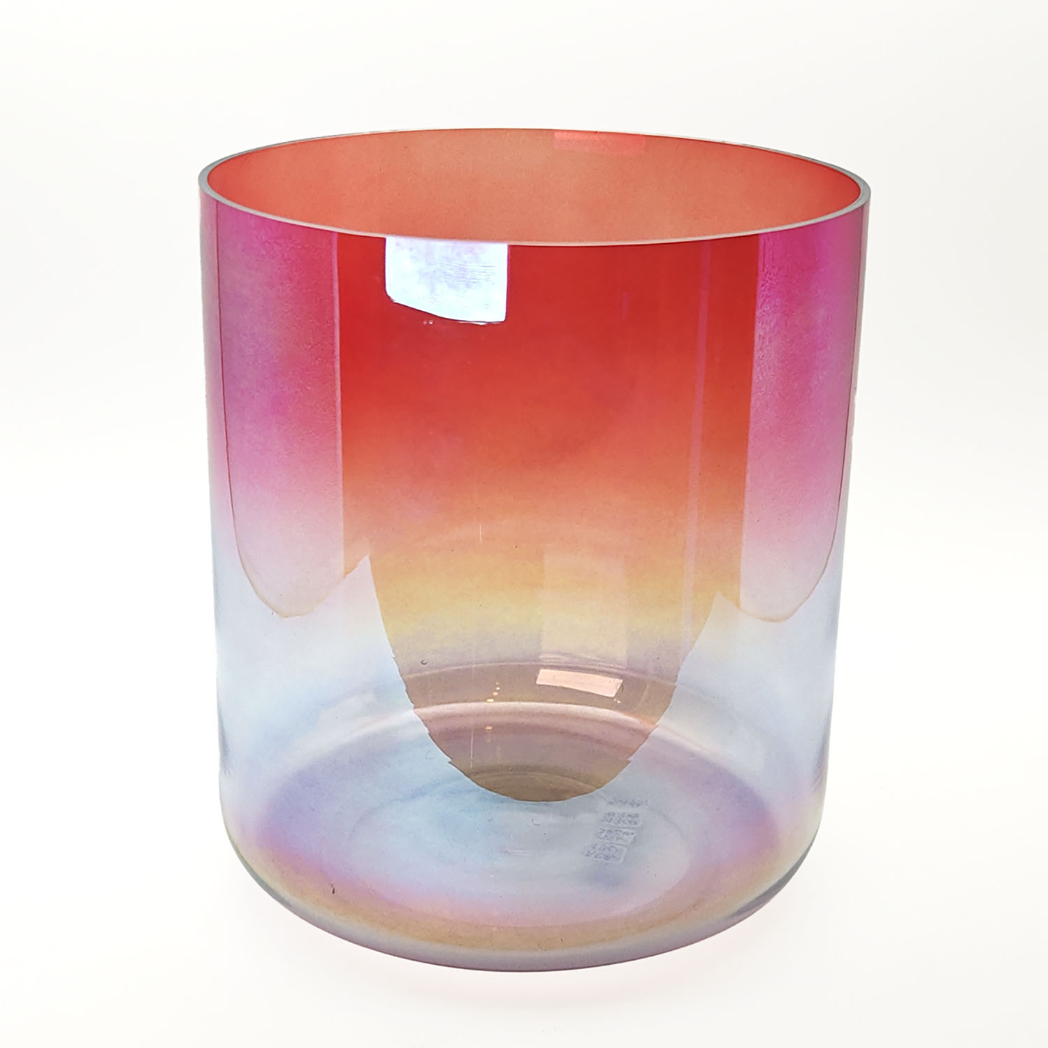 Alchemy Crystal Bowl Purple Bloody Transparent - D4 (17 cm, 0.7 kg)