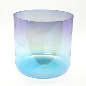 Alchemy Crystal Bowl Purple-Blue Transparant - G4 (16 cm, 0.6 kg)