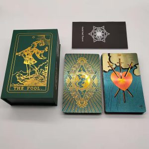 Neo Rider Waite Tarot Emerald Gold Waterproof Card Deck