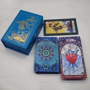 Neo Rider Waite Tarot Azure Silver Waterproof Card Deck