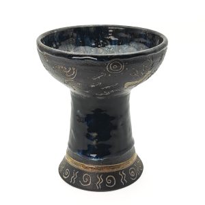 Premium Ceramic Glazed Incense Burner Medium "Siberian Shamanism" (14 cm)