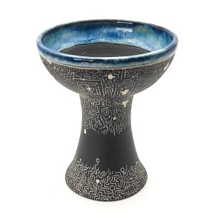 Premium Ceramic Glazed Incense Burner Medium "Shipibo Journey" (15 cm)