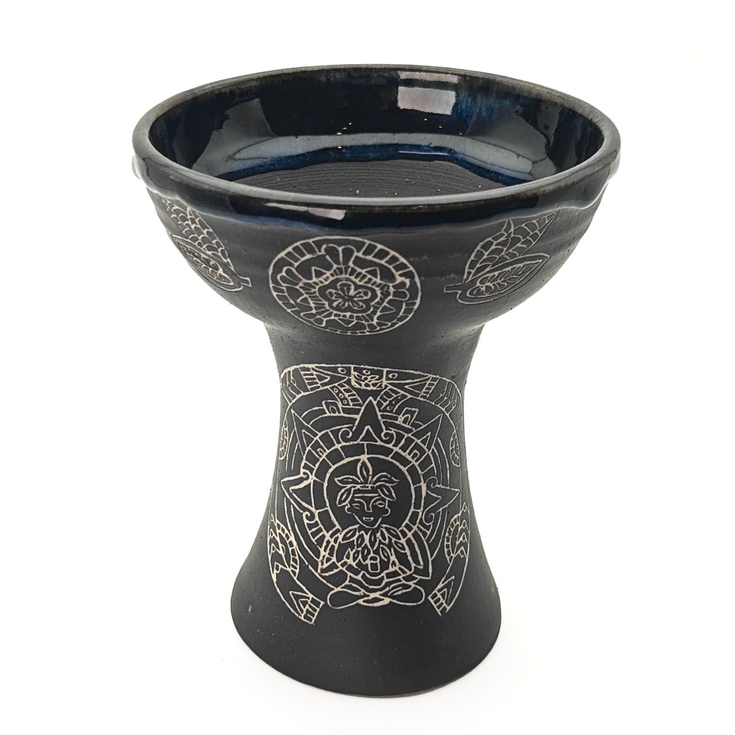 Premium Ceramic Glazed Incense Burner Medium "Cacao Spirit" (15 cm) - Image 2