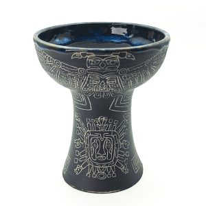 Premium Ceramic Glazed Incense Burner Medium "Aztec Eagle Spirit" (14 cm)