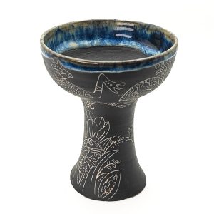 Premium Ceramic Glazed Incense Burner Medium "Kambo Spirit" (15 cm)