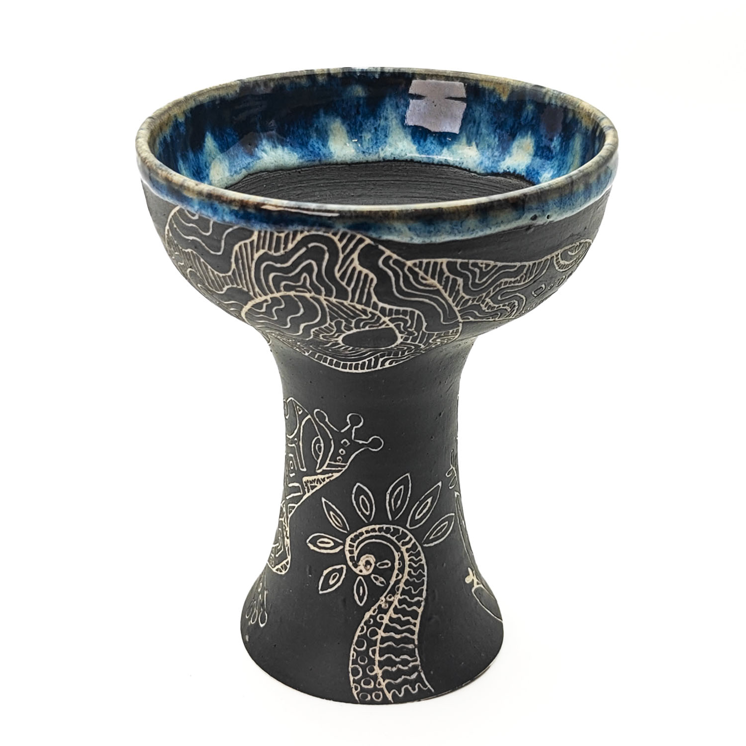 Premium Ceramic Glazed Incense Burner Medium "Kambo Spirit" (15 cm) - Image 2