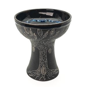 Premium Ceramic Glazed Incense Burner Medium "Cacao Tree" (15 cm)