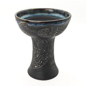 Premium Ceramic Glazed Incense Burner Medium "Ayahuasca Snake Spirit" (15 cm)