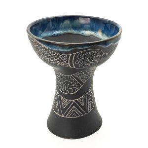 Premium Ceramic Glazed Incense Burner Medium "Ayahuasca Snake Spirit" (15 cm)