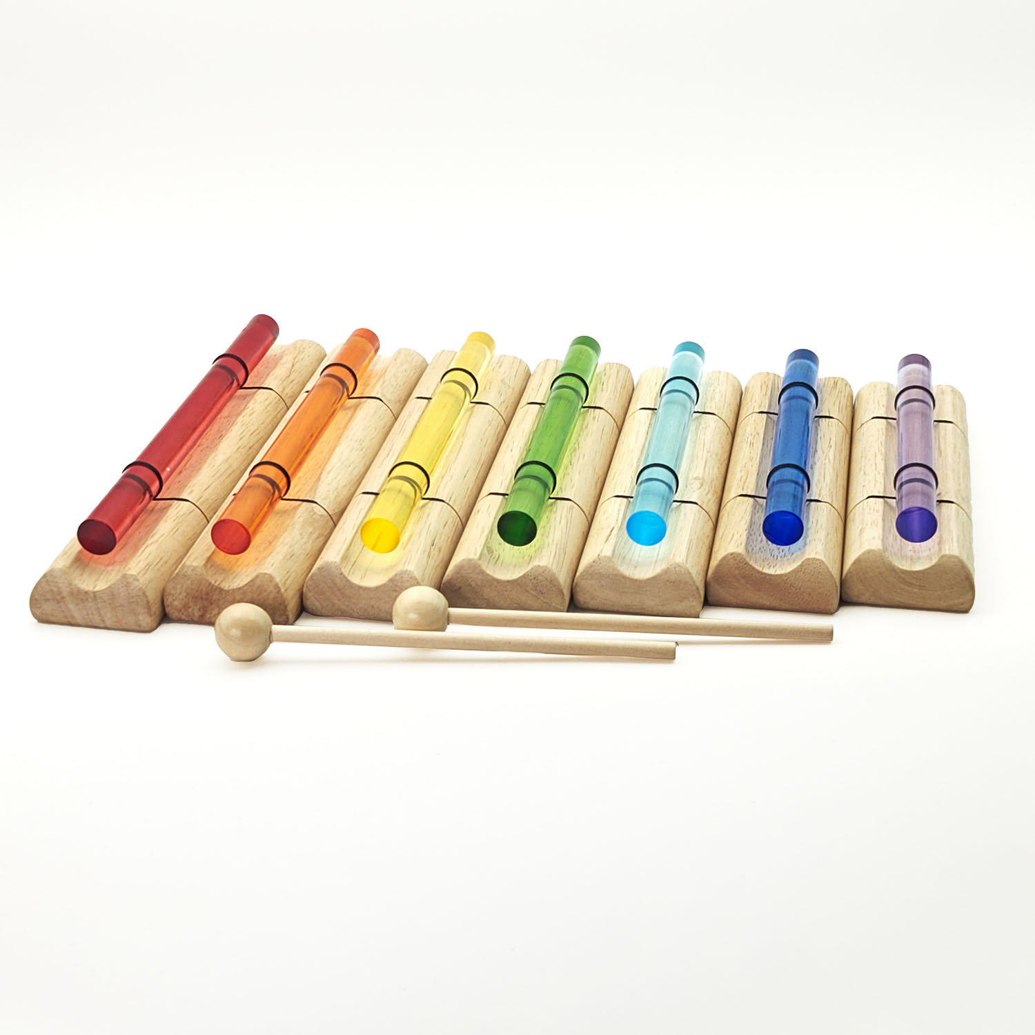 Crystal Energy Chime Single Colored Yellow - E7 (432 Hz, 20 cm) - Image 2