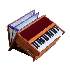 RAGA Harmonium Portable Hari Naam (32 Keys, Kali Wood, 4.5 kg) (+ Case)
