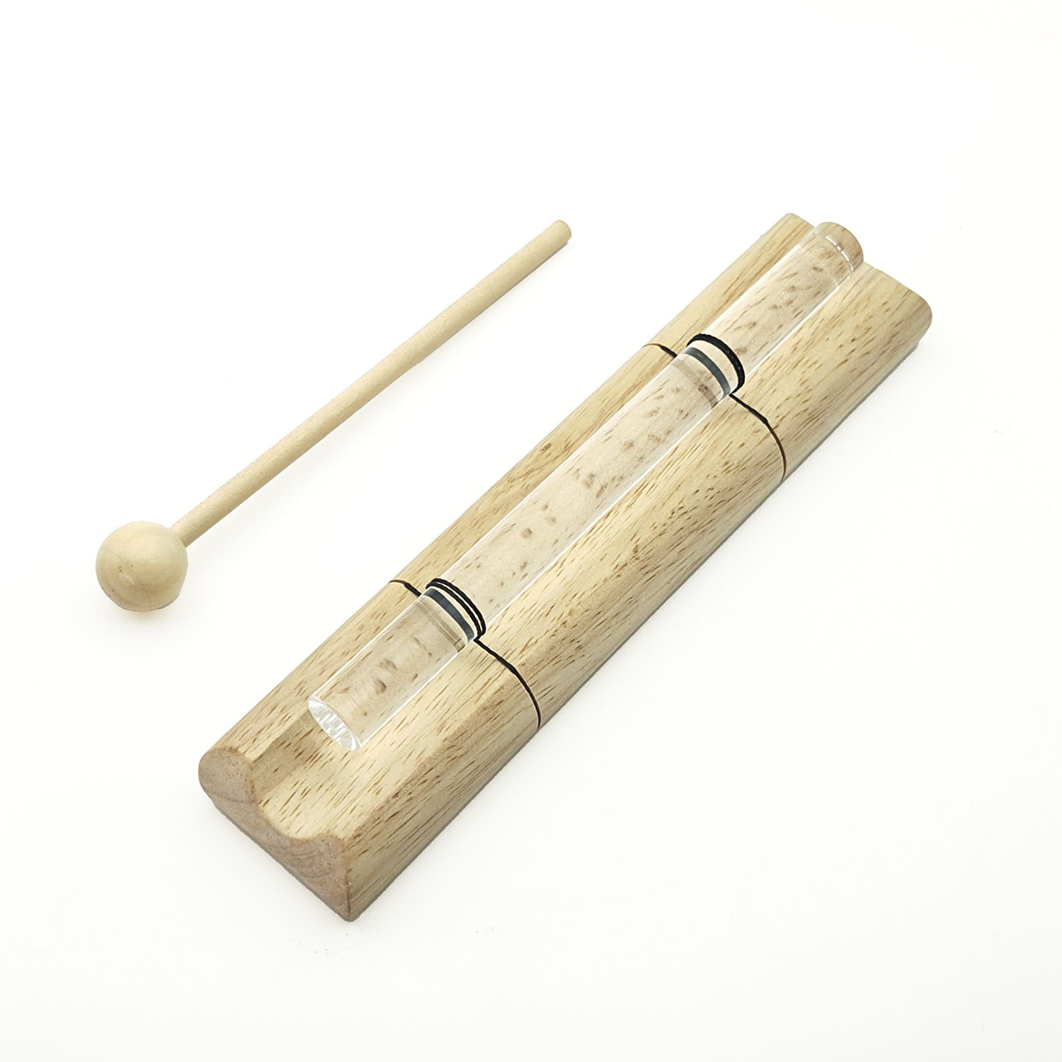 Crystal Energy Chime Single Clear - E7 (432 Hz, 20 cm)