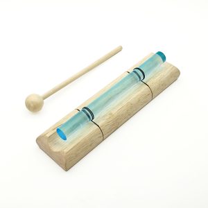 Crystal Energy Chime Single Colored Blue - G7 (432 Hz, 18 cm)
